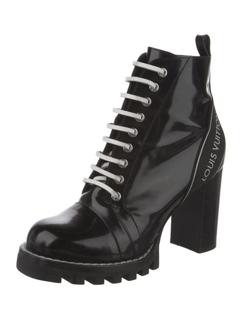 louis vuitton patent leather boots.